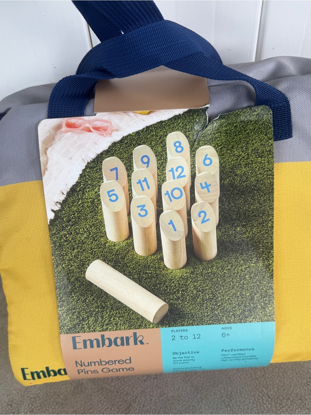 Embark Numbered Pins Game  Carry Case Brand new